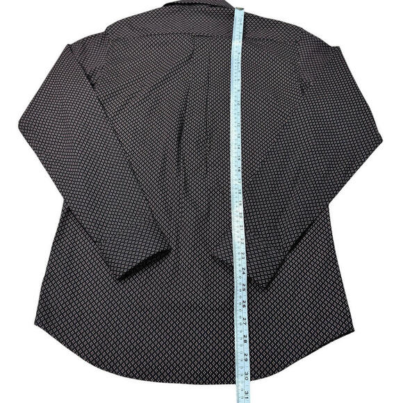 NWT Scotch & Soda Amsterdam Dress Shirt Sz 15 32/33 Geometric Brown/Pink $180 - Picture 11 of 11